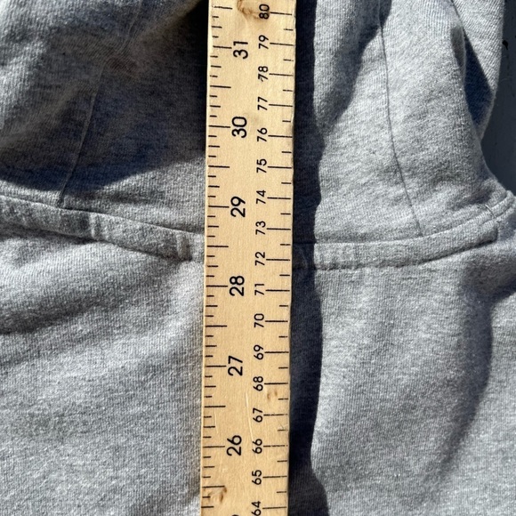 Men's Nike Hoodie Gray Check M Cotton Streetwear Classic Gym Casual Collegiate - Picture 12 of 12